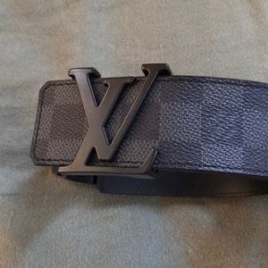 Authentic black Louis Vuitton belt